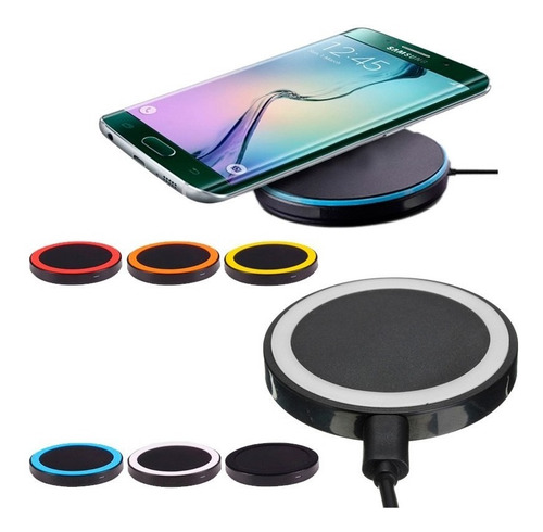Cargador Inalambrico Compatible Qi Samsung S6 S7 S8 iPhone ®