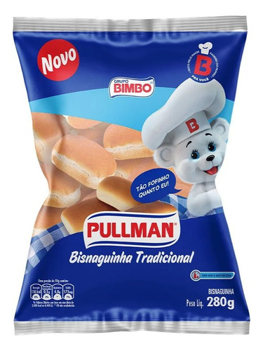 Pão Pullman Bisnaguinha Tradicional Sem Lactose 280g
