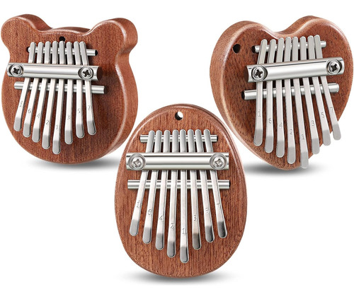 Paquete De 3 Mini Piano De Pulgar De Regalo Con 8 Teclas De 