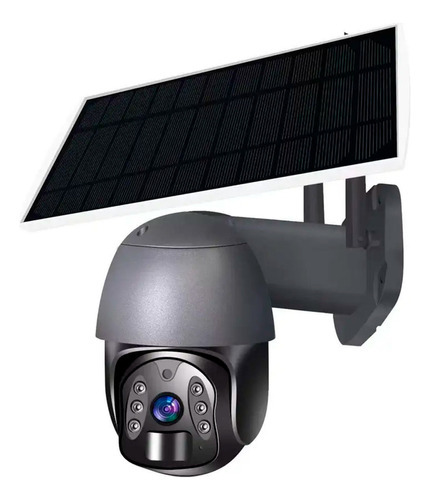 Camara Vigilancia Tuya Smart Solar 4g Ptz Exterior Sqg2 Dimm Color Negro