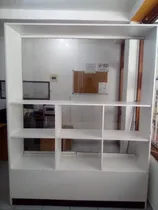 Comprar Vitrina Exhibidor D Madera Y Formica Con Puertas D Vidrio 
