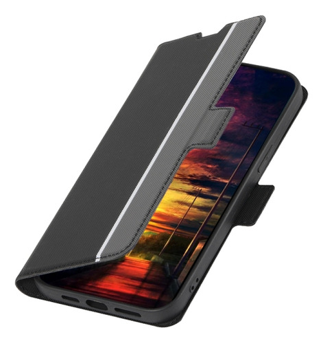 Funda De Pu Para Teléfono Tecno Spark 10c, Negro