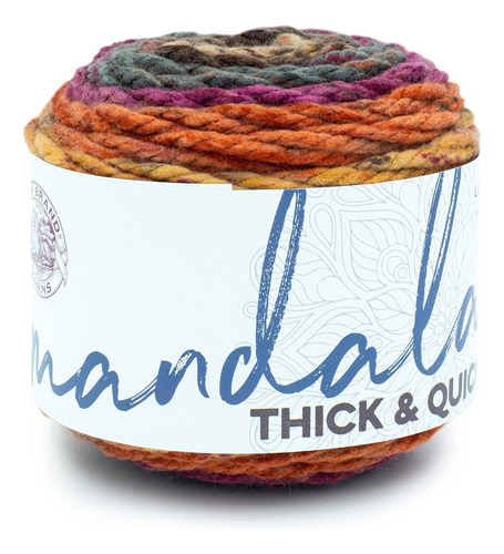 Lion Brand 528-211 Mandala Thick Y Quick Yarn - Reloj De Bol