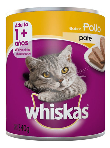 Lata Paté Whiskas Pollo 340 Grs