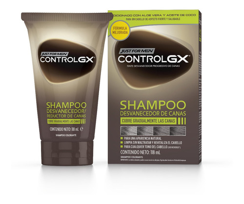 Just For Men Shampoo Control Gx Cubre Progresivo Canas X1