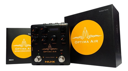 Pedal Nux Optima Air Preamp Simulador De Violão Nai-5 Nai5