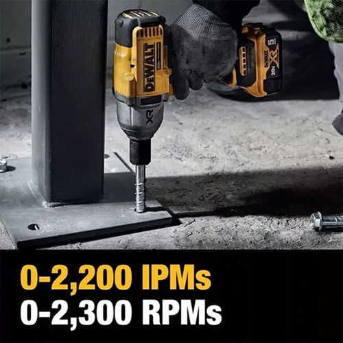 Llave de impacto Dewalt de 1/2 pulgada, modelo DCF900B, compacta, inalámbrica, herramienta profesional con 4 velocidades, sin escobillas, batería de 20 V