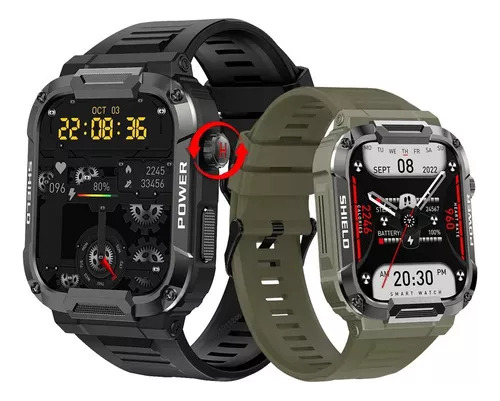 Reloj Inteligente Militar Para Hombre Reloj Inteligente Depo