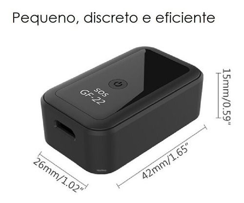 Imagem 8 de 10 de Gps Localizador Real Time Portátil Gf22 C/imagem Rastreador