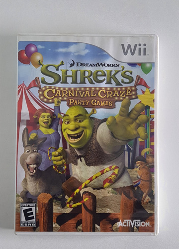 Jogo Shrek's Carnival Craze Party Games Wii Original 
