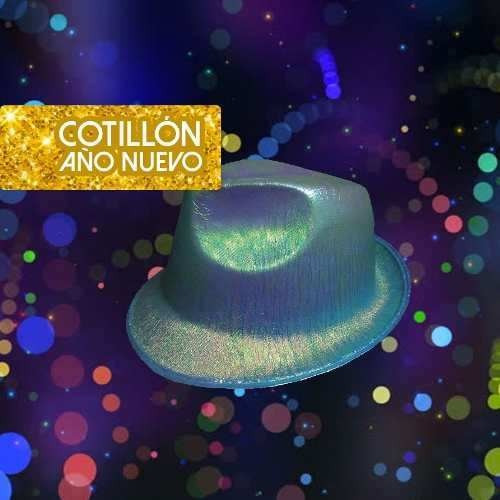 Sombrero Cotillon Ganster Tornasol  - Cotillón&carnaval
