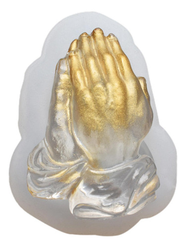 Lj Molde De Silicona De Mano De Buda Molde De Vela De Manos