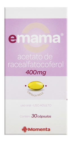 Emama 400mg Com 30 Cápsulas Sabor Sem Sabor