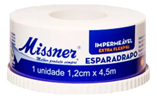 Fita Microporosa Branca 1,2cmx4,5m Missner 