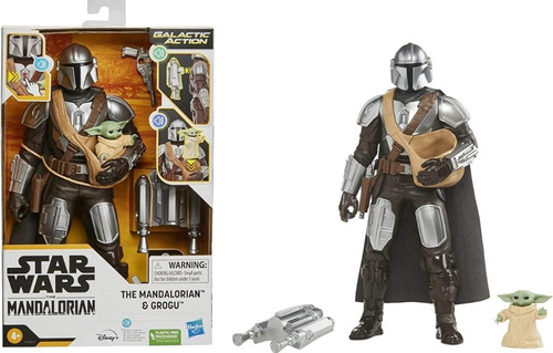 Figura Star Wars The Mandalorian Y Grogu Con Sonidos 619a