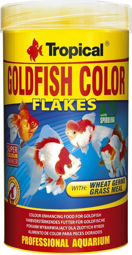 Ração Goldfish Color Flakes 20g Tropical Kinguio -cavernapet