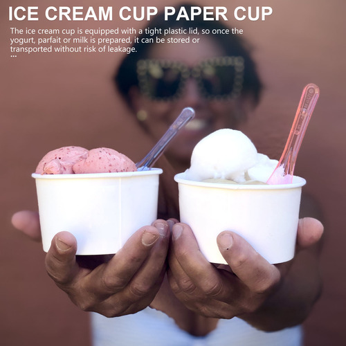 100 Tazas De Mousse, Tarta, Helado, Yogur, 100 Unidades