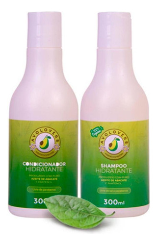  Kit Shampoo Hidratante + Condicionador Azeite De Abacate