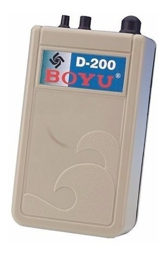 Compressor De Ar A Pilha D-200 Boyu 1,5w Para Falta Luz