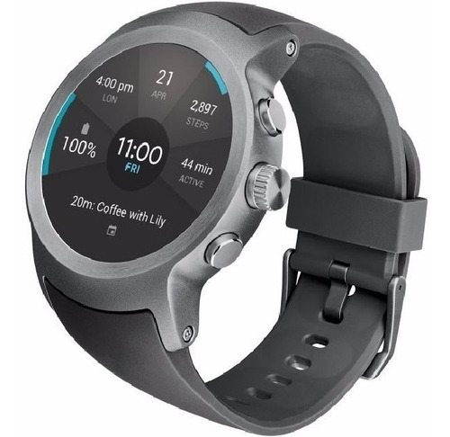 LG Watch Sport W281 4g Lte Sim Card Smartwatch Titanium