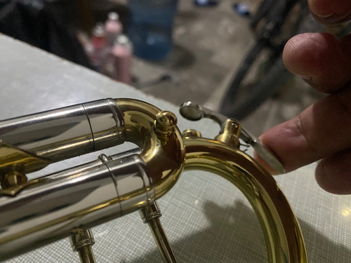 Roy Benson Tr-403 Trompeta Si Bemol Latón Laca C/estuche Dorado (Usado)