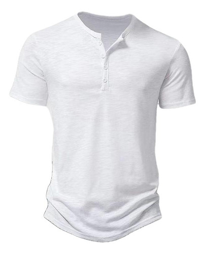 Polo Tipo Playera De Color Liso Para Hombre