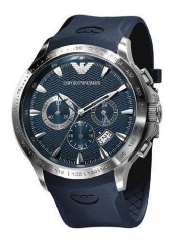 Reloj Emporio Armani Ar0649 Azul Sellado Nuevo En Caja