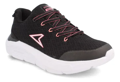 Zapatilla Power Deportiva Mujer N-walk Max Oro Negro