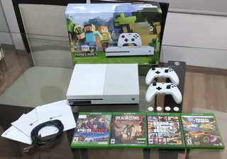 Microsoft Xbox One S 500gb Minecraft Color Blanco