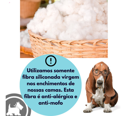 Cama Impermeável M 68x58cm Cor Rosa Pet Finess Cama pet impermeável dupla face