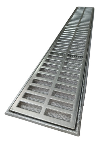 15 Mt Grelha Linear Pluvial 15x100 Aluminio Com Suporte