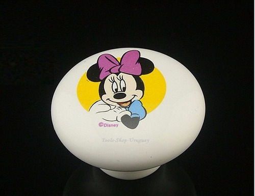 Tiradores De Cerámica Infantiles Minnie 38mm