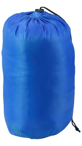 Bolsa De Dormir Sarcofago Poliester Campaña 220x80x50cm Color Azul