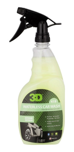 3d Waterless Car Wash 16 Oz