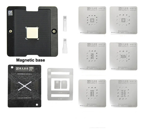 Stencil Reballing Bga Universal Emmc Placa Acero Plantilla