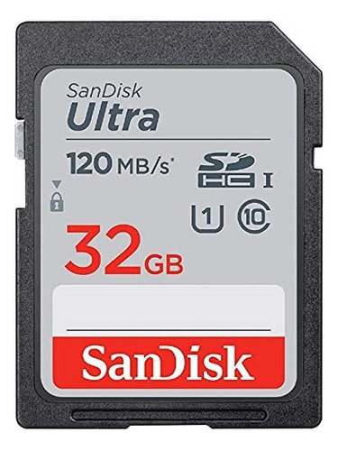 Tarjeta De Memoria Sandisk Ultra Sdhc Uhs-i De 32 Gb - 120 M