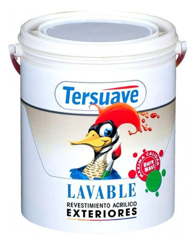 Pintura Exterior Lavable Látex Color A Tersuave 4 L Ambito Color Ocre