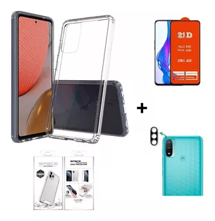 Case Funda Para Motorola E20/ E30 + Mica Pantalla Y Cámara