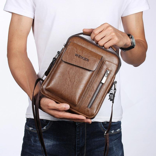 A Los Hombres Bolsos De La Capacidad De La Pu Bolsa De