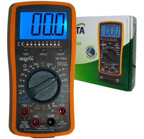 Tester Multimetro Digital Profesional Nisuta Redes Luz Cable
