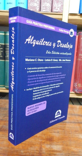 Otero Guía Practica Profesional Alquileres Y Desalojo