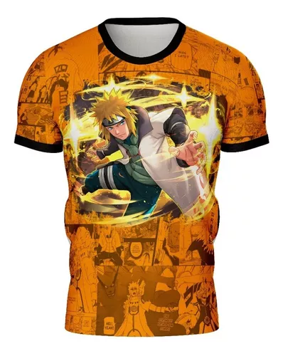 Camiseta Minato Quarto Hokage Anime Naruto Unissex - Escorrega o Preço