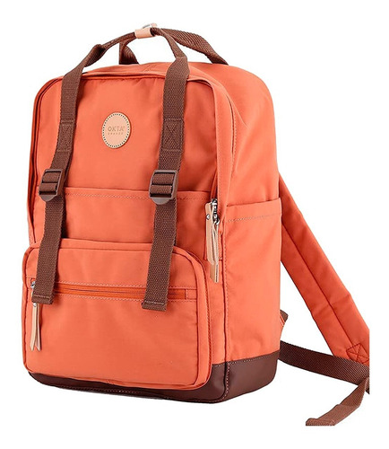 Imagen 2 de 10 de Mochila Estilo Retro Con División Para Notebook