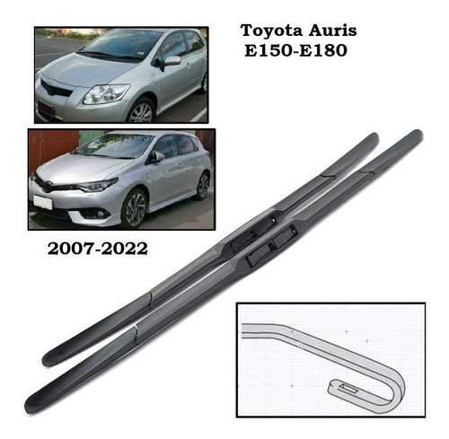 Toyota Auris E 150 - E 180 2007-2022 Plumillas Delanteras