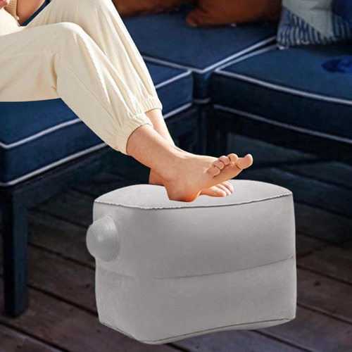 Reposapiés Inflable Para Escritorio, Almohada Para Gris