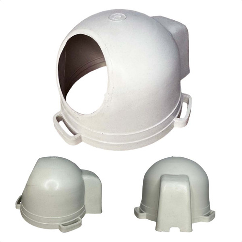 Protetor Antifurto De Camera Dome Acoplamento Profissional Cor Branco