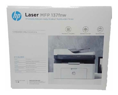 Impresora Laser Multifuncional Hp Mfp M173fnw Wifi-red Monoc