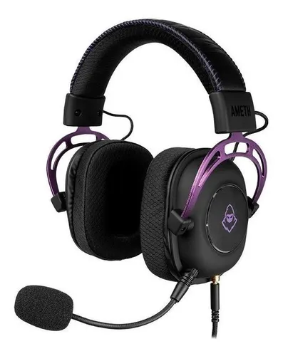 Imagem do produto Headset Gamer Mancer Ameth Purple Edition, Som Surround 7.1, Drivers 50mm, Preto, MCR-AMT-BL01 em Mercado Livre