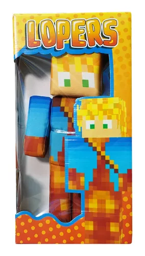 Boneco Lopers r Streamers Minecraft 35 Cm