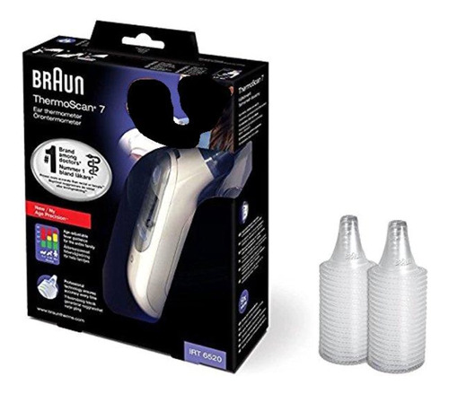 Braun Termómetro Thermoscan 7 Irt + 40 Filtros De Lente Th.